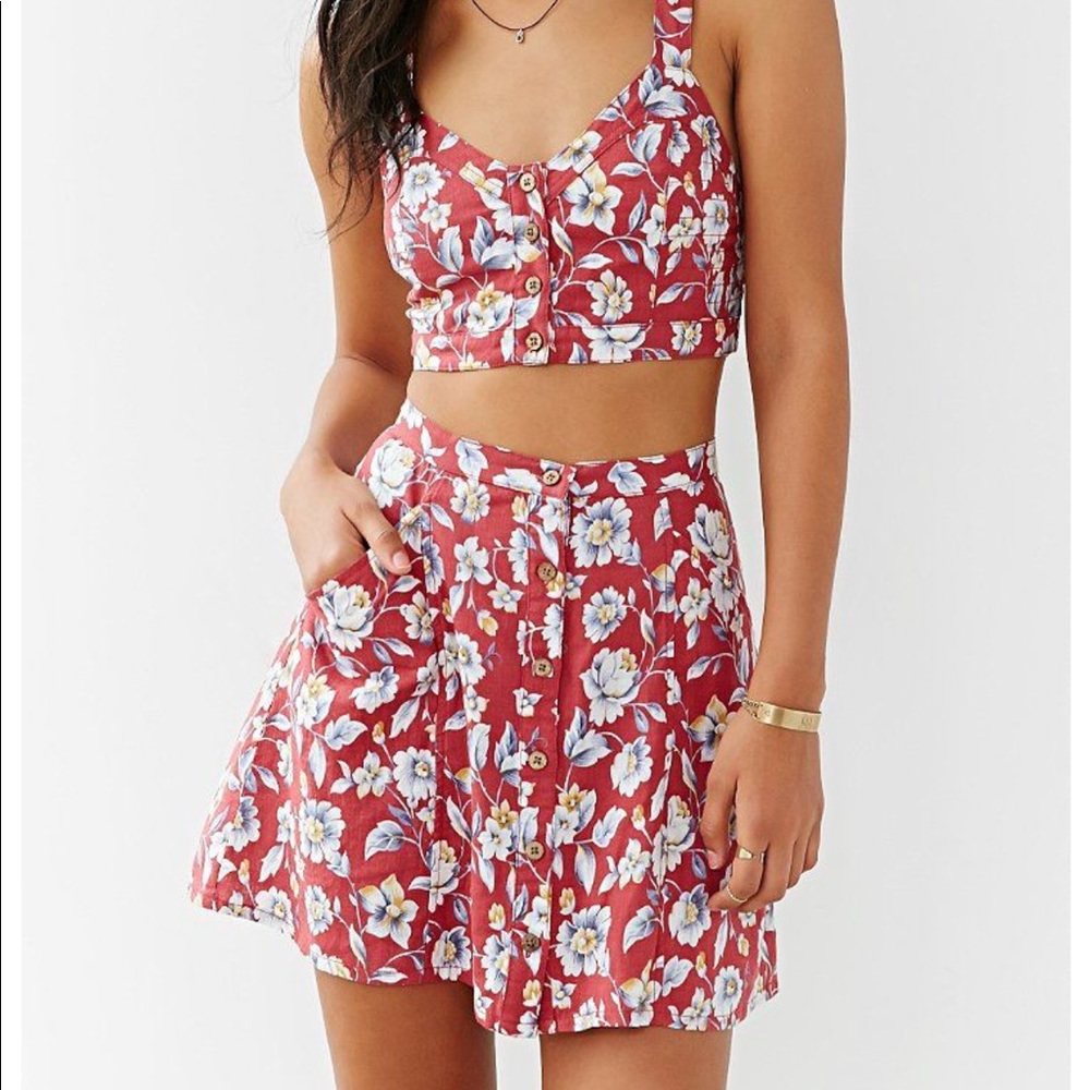 Ecote tropical linen skirt